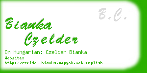 bianka czelder business card